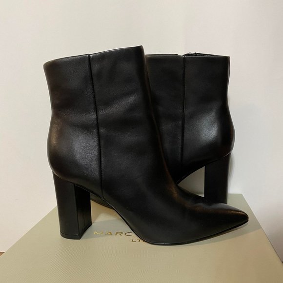 BRAND NEW Marc Fisher Ulani Heeled Leather Bootie - Picture 2 of 2